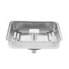 Drainer Kitchen Sink Strainer Stainless Steel Garbage Blocks Square
