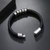 Popular Europe America Trendy Simple Woven Bracelet Alloy Magnetic Clasp Men's Fashion Wristband Jewelry Clothing Accessory