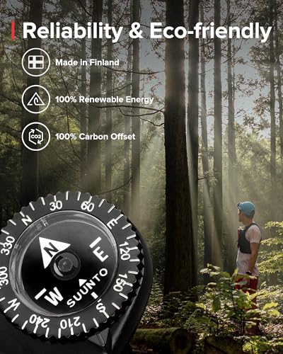 SUUNTO Clipper L/B NH Clip Compass for Mountaineering, Black [Official Japanese Product/Manufacturer's Warranty] SS004102011