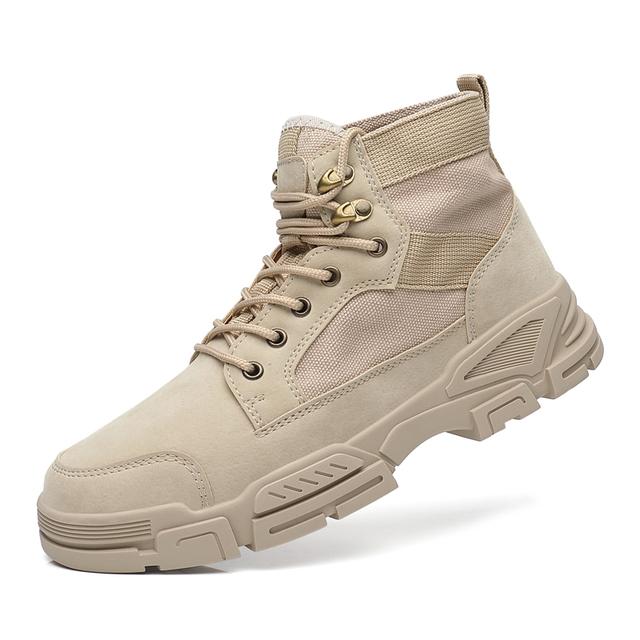 Quality Man Autumn Winter High Tops Sneakers Male Martin Ankle Boots Tooling Shoes Motorcycle Boots Retro Labor Work Oxfords