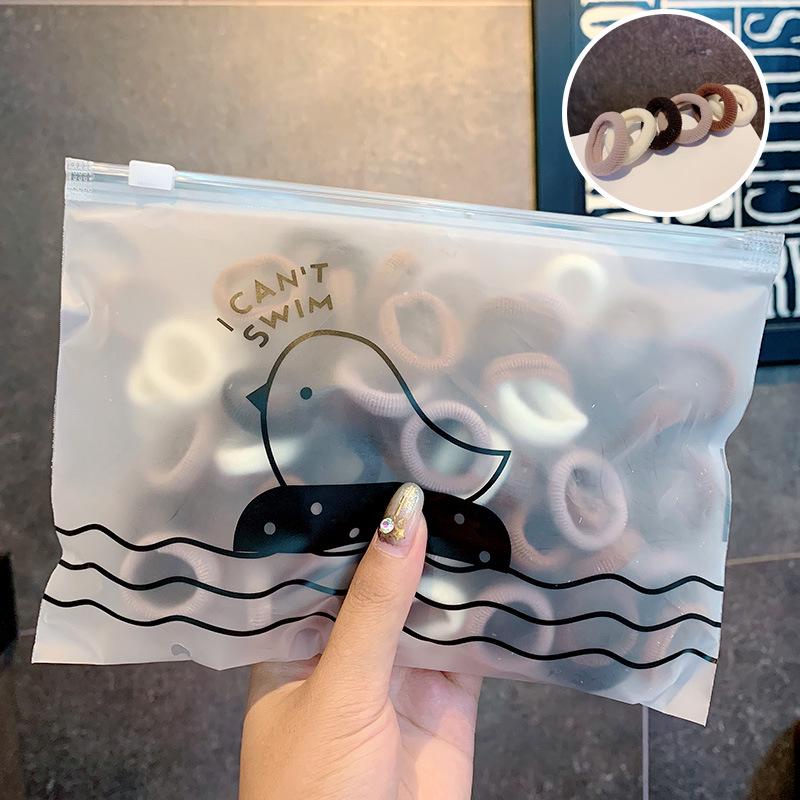 

Разноцветные резинки для волос для взрослых и детей в наборе из 50 штук кофейный