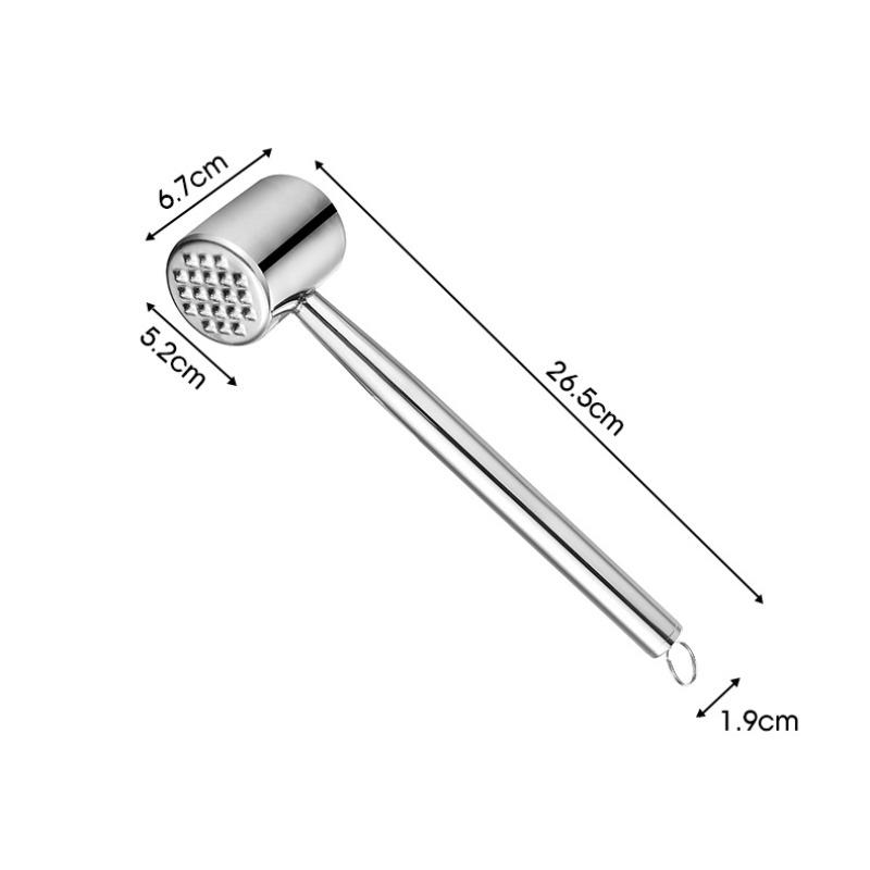 Steak Loosening Hammer 304 Stainless Steel Household Tenderising Hammer Kitchen Meat Beating Hammer