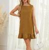 European and American Women's Cross-Border Back-Button Denim Dress Skirt