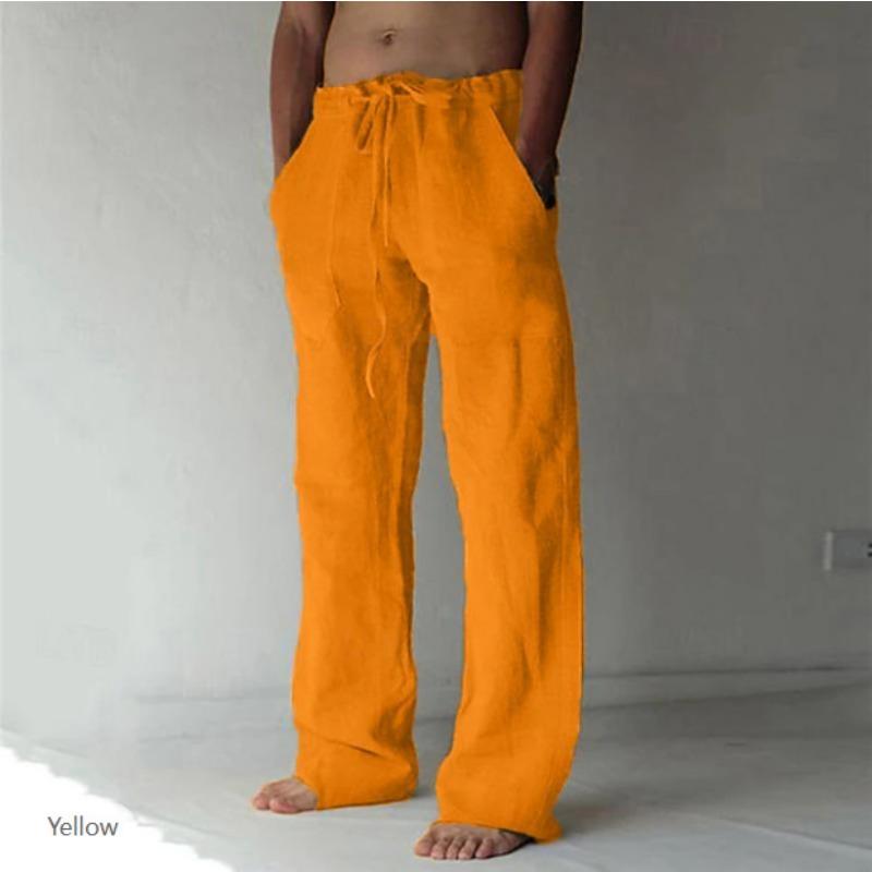 New Summer Trousers Loose Casual Drawstring Pockets Fashionable and Versatile Beach Pants