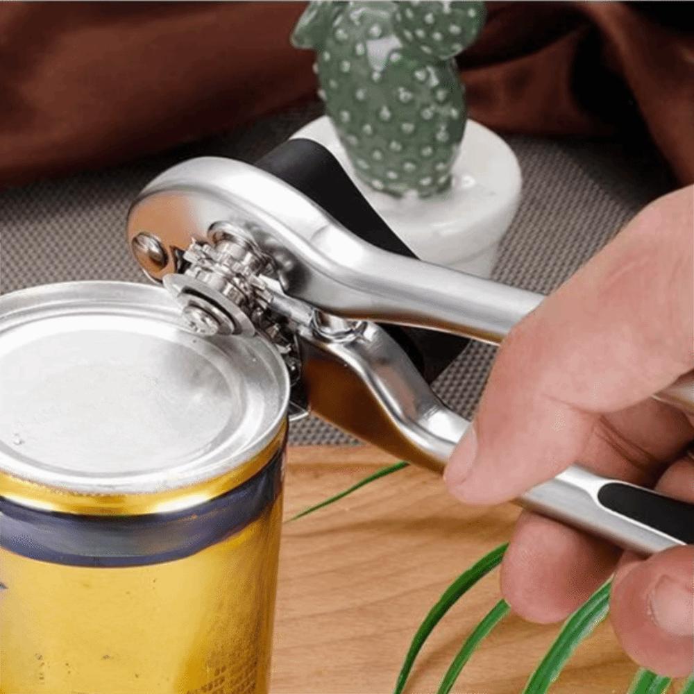Zinc Zinc Zinc Alloy Side‑cut Can Opener Non-slip Handle Bottle Opener Can Opening Tool Tin Opener Kitchen