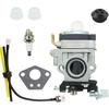 CM46BT Carburetor for Craftsman CMXGAAH46BT 46cc Backpack Blower Carb Kit Replacement Parts with Primer Bulb Spark Plug Fuel Line Grommet