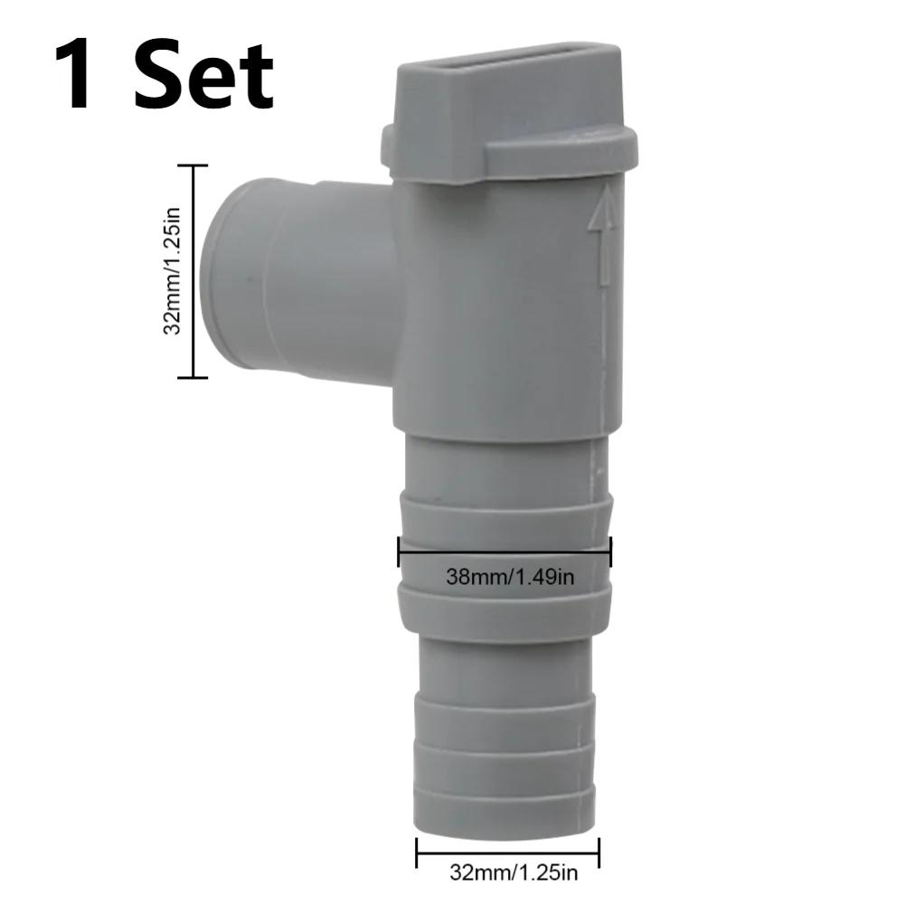 

1-10pcs Pool Hose Adapter 32mm PVC Pool Filter Pump Adapter Durable Leak Proof Replacement Ground Pool Adapter for Outdoor