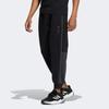 adidas Knit Warm Pants With Embroidered Stripes And Drawstring Cuffs Men Bottoms Black HN8960