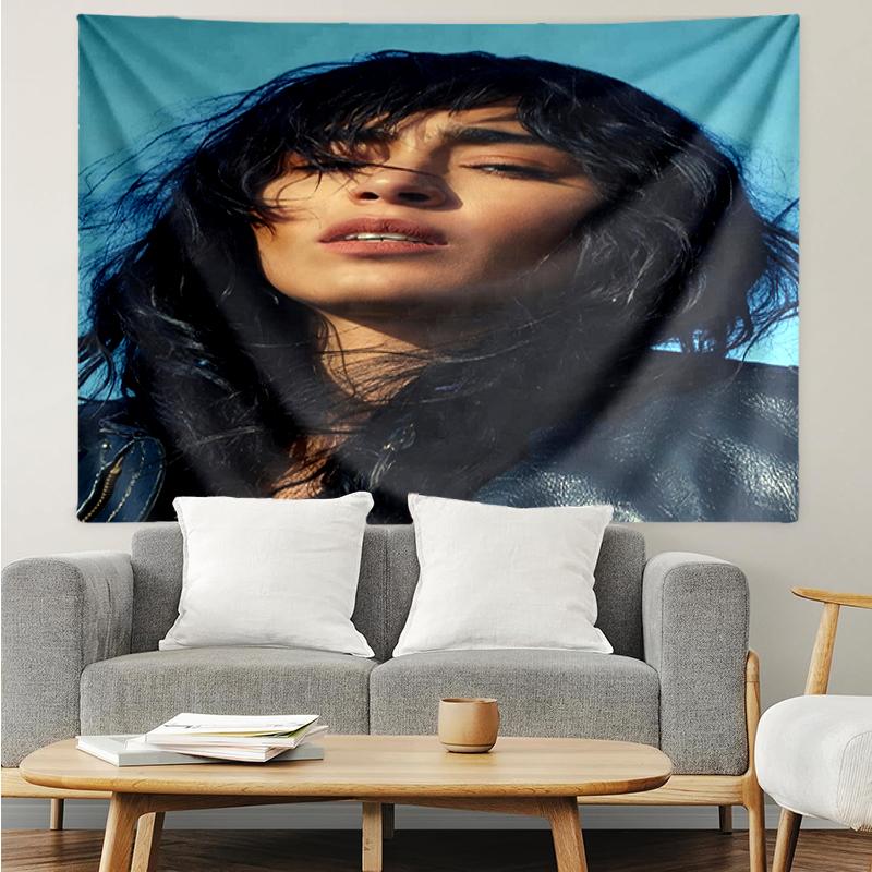 Loreen Print Tapestry, Backdrop, Easy Setup, Ideal for Bedroom, Office & Living Room, with Aesthetic Wall Hanging Decor.