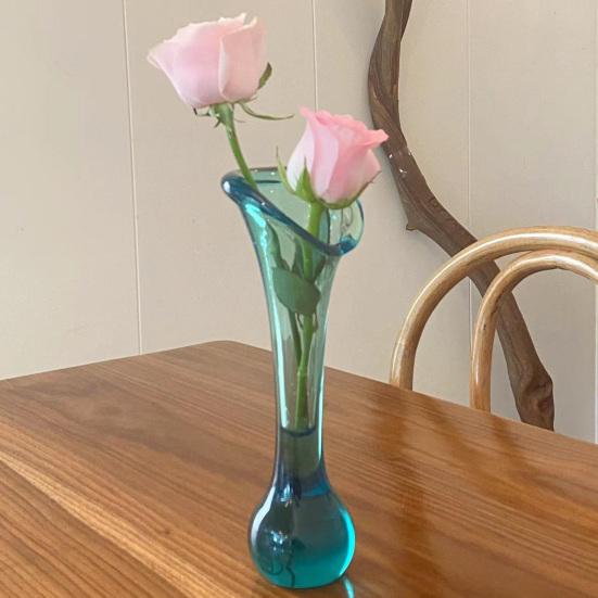 Transparent Acrylic Flower Vase Minimalist Modern Flower Holder Container Home Office Table Centerpiece Decorative Floral Plants Vase