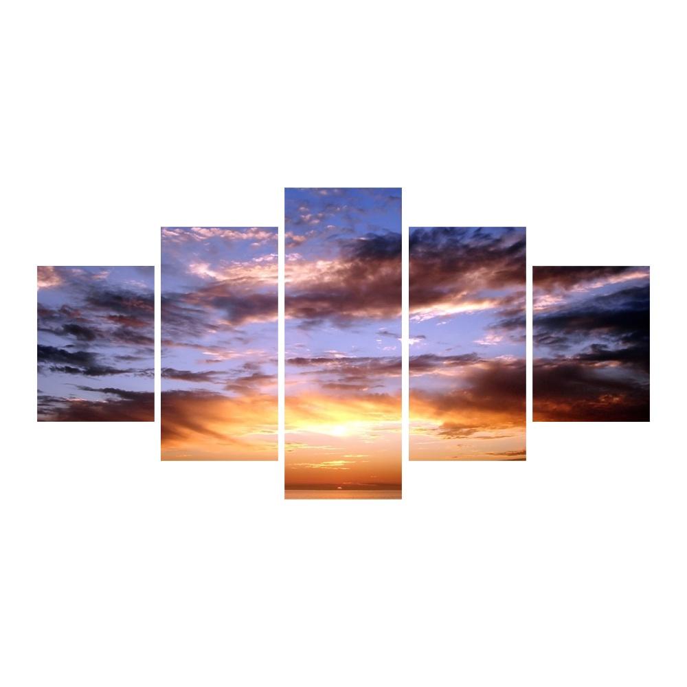

No Framed Sky Sunset Canvas Paintings Wall Art Pictures Landscape Posters Home Decor for Living Room Modern Scenery Cuadros 20x35 20x45 20x55cm