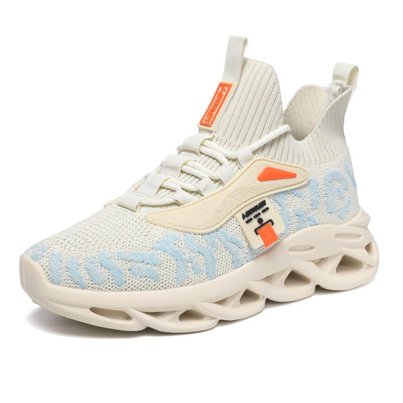 New summer women's shoes black casual sports shoes young women's breathable and lightweight running shoes elastic flying socks shoes