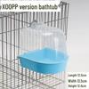 Transparent Large Bathing Basin Toy for Birds - Suitable for Mynas, Cockatiels, Lovebirds, Budgies