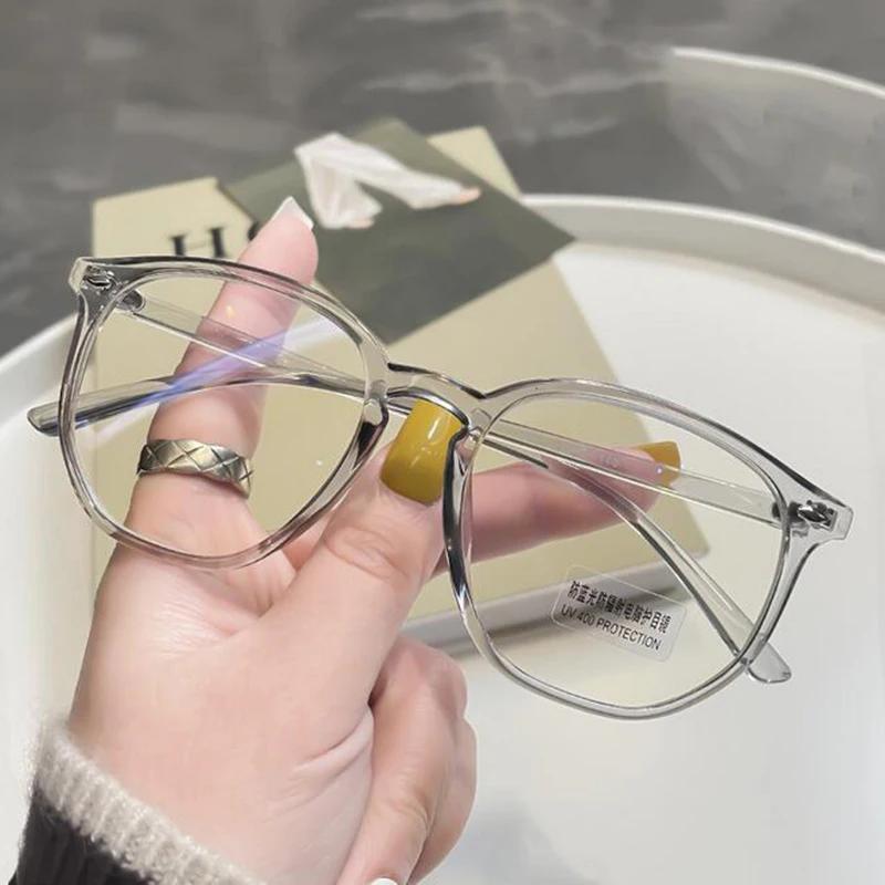 

-1.0 -1.5 -2.0 To -6.0 Polygon Finished Myopia Glasses Transparent Eyeglasses Reading Eyewear +0.5 +1.0 +2.0 To +6.0 0