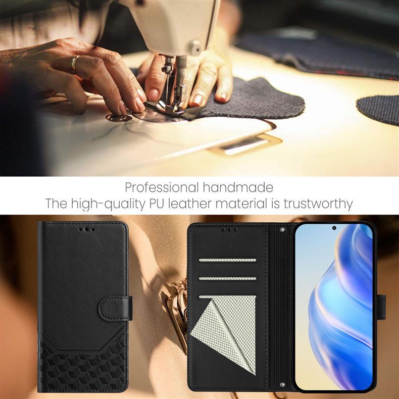 Applicable MOTO edge 60 Fusion Honeycomb Embossed Phone Case for Motorola G86Card slot case