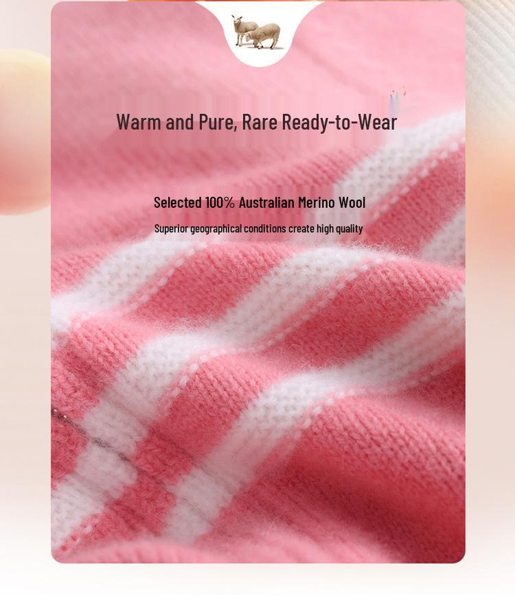 Kids' Wool Zip Cardigan: High-Collar Knit Sweater for Boys & Girls - Korean Casual Cashmere Trend.
