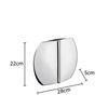 Silvery Geometry Vase Desk Decoration Flower Arrangement Artificial Flowers Decorative Floral Vases Room Aesthetic Decor