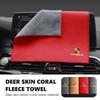 Aufkleber Auto Reinigungs Weiche Bürste Werkzeug Staubentferner Wildleder Waschhandtuch Für Porsche Cayenne Panamera Macan 911 Taycan Boxster Cayman