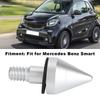 Car Rear Bumper Round Nail Guard Anti Collision Protector Fit for Mercedes Benz SmartSilver