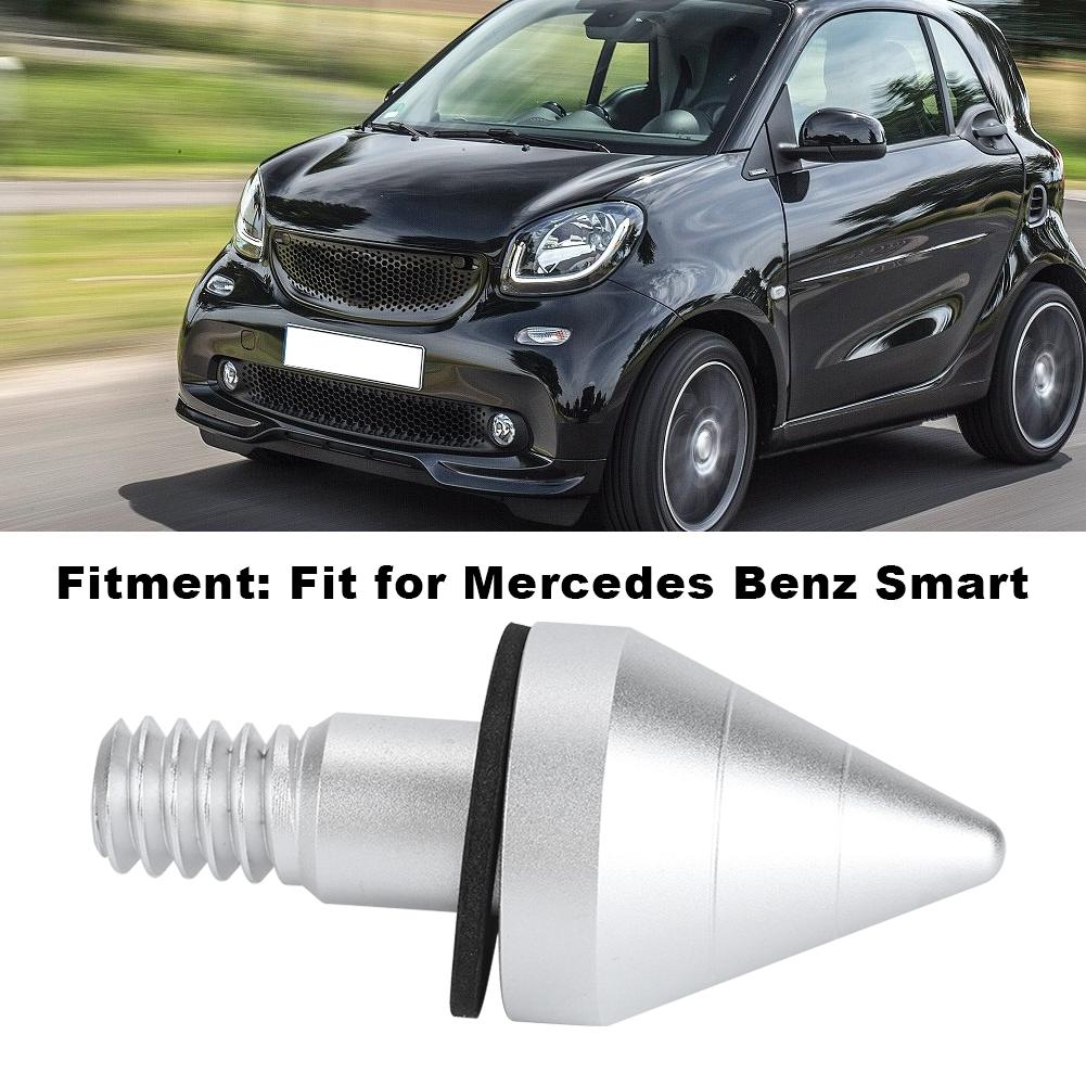 Car Rear Bumper Round Nail Guard Anti Collision Protector Fit for Mercedes Benz SmartSilver