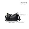 Women's Trendy Solid Color Shoulder Bag 2025 - Versatile Light Luxury Crossbody for Moms