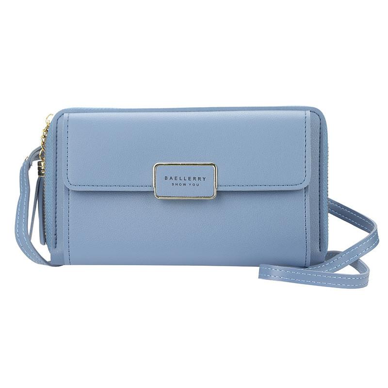 Pu Leather Long Wallet For Women With Zipper And Card Slots For Daily Use