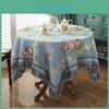 Style Tablecloth Chenille European With Tassel Lace Rectangular Coffee Table Cover Light Luxury Design