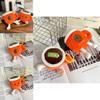 Smiley Coffee Cup Plushie With Soft Short Fur For Office Desk Decoration