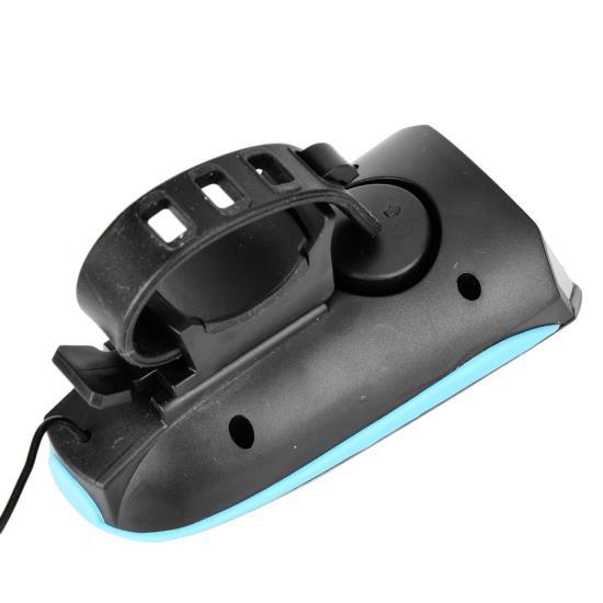 USB Charging High Bright Front Light Cycling Horn Warning Lamp for Bike Bicycle Blue