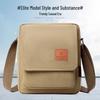 Men's Large Capacity Canvas Crossbody Bag – Korean Style for Work, Commute, Travel, and Business