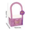 3Pcs/Set Butterfly Flower Box Carton Bouquet Wedding Party Decoration Flower Basket Gift Bag Valentine's Day Packaging Handheld