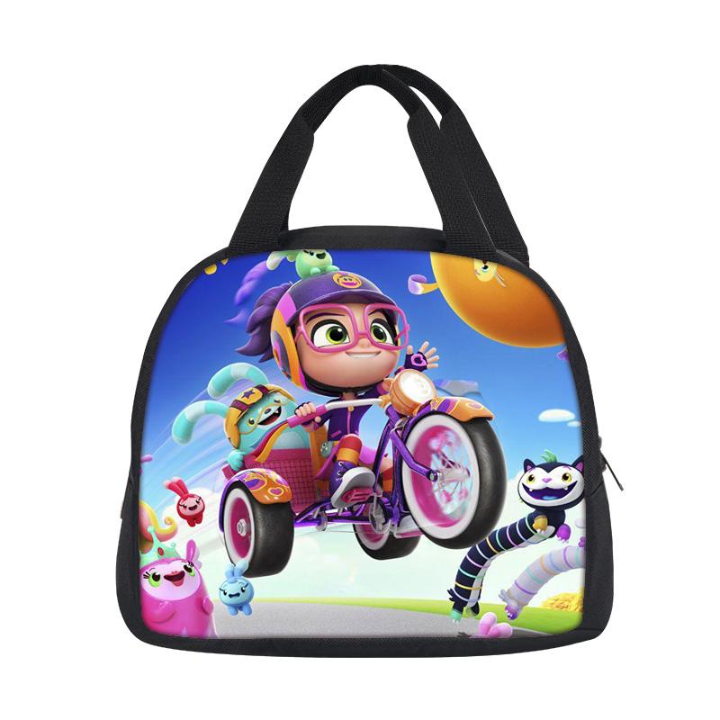 Abby Hatcher lunch bag new large capacity versatile cartoon print student boy and girl best birthday gift for school