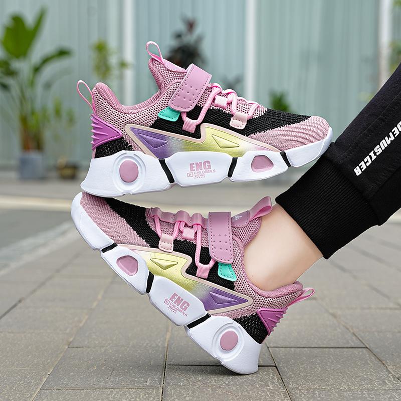 2024 New Fashionable Children's Casual Sports Shoes, Comfortable and Breathable Mesh Shoes for Students