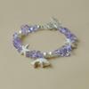 Handmade Seashell & Crushed Stone Bracelet with Lobster Clasp - Perfect Summer Travel Souvenir