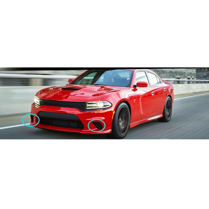 68280493AA 68280492AA CH1038168 1 Pair Front Bumper Left Right Fog Light Lamp Cover Grille Fit for Dodge Charger 2015 2016-2018