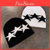 Beanie Winter Fall Knitted Cap With Star Pattern For Casual Gift Streetwear