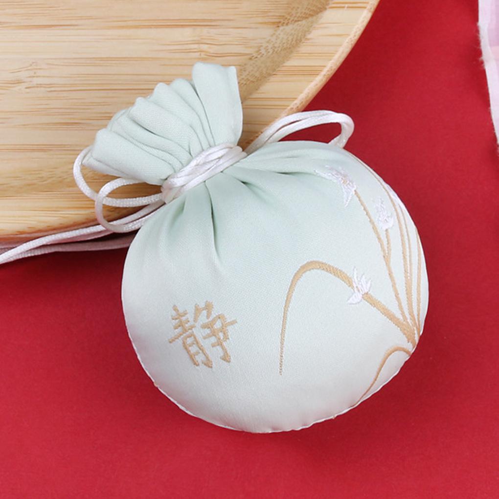 Embroidery Sachet Drawstring Jewelry Gifts Bag Home Office Living Room Hanging Car Rear Review Decoration Pendant