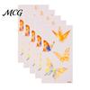 Easy Apply Tattoo Stickers 5 Sheets Butterfly Stickers, Waterproof Temporary Flower Tattoos, Colorful Safe Skin Tattoos Face Body for Parties