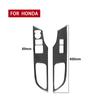 Real Carbon Fiber Car Accessories Window Lifting Panel Modified Cover Soft Sticker For Honda Accord 9th Gen 2014 2015 2016 2017