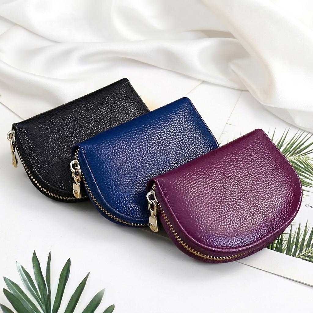 Münztaschen-Portemonnaie Anti-Diebstahl Akkordeon-Kartenhalter Ausweis-Halter Anpassbarer PU-Leder-Kartenhalter Für Einkaufen Kurze Ausflüge