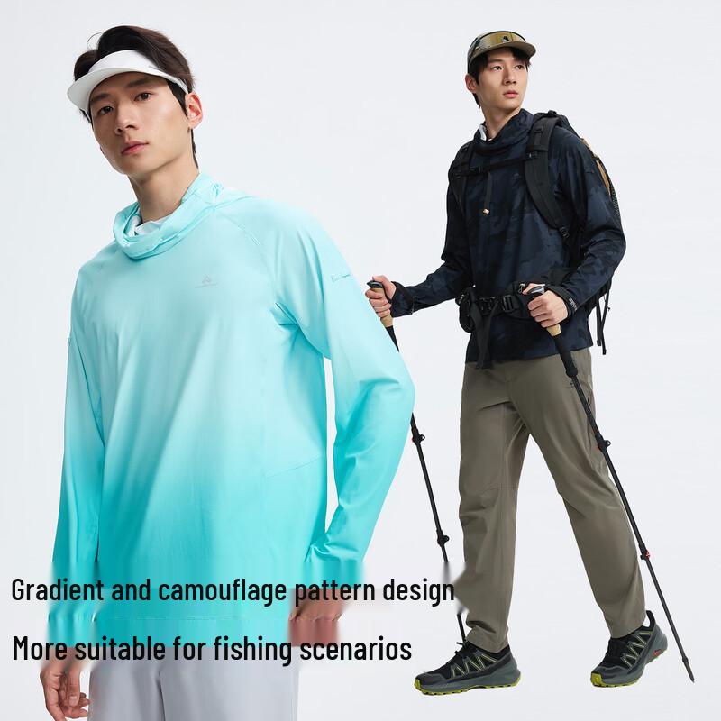 Pioneer Camp Men's Fishing Hooded Sun Protection T-Shirt