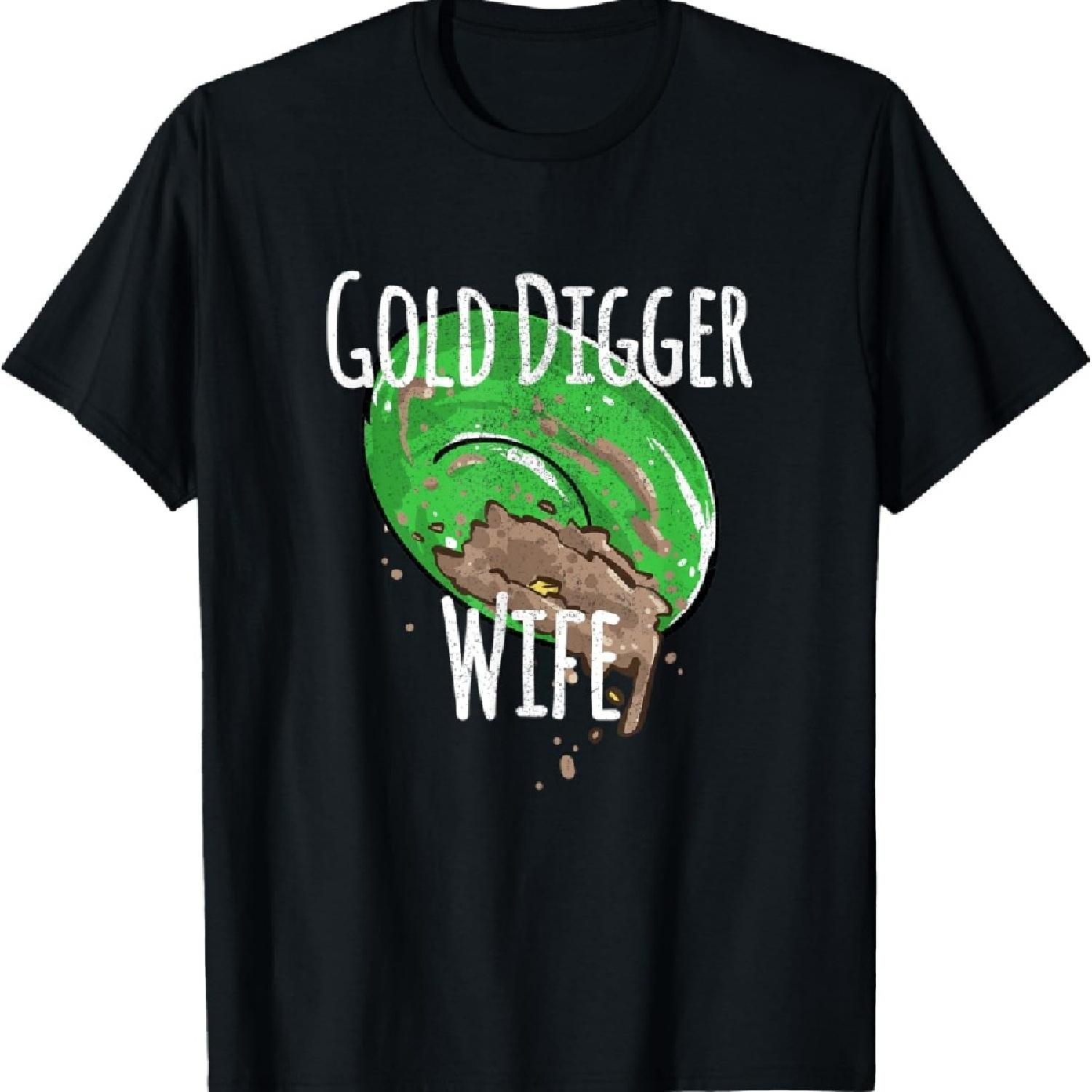 

Gold Prospector Mining Gold Digger Wife Women Miner Panning T-Shirt XXXXXL чёрный