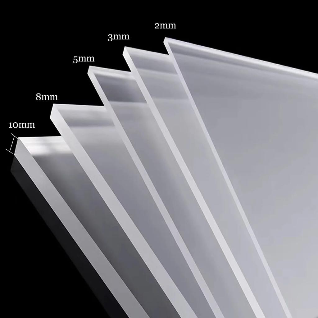 1-10pcs 2-10mm Thick Acrylic Frosted Board, Easy to Cut for Display & Decor Signs , Matte Acrylic Sheet for DIY & Crafts.