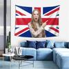 1 stuks FAMILOVE Aanpasbaar UK Vlag Wandkleed Gepersonaliseerd Spandoek met Uniek Ontwerp voor Club College Kamer