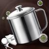 New 350-1250ml Mug Handle Design With Lid Tea Cup 304 Stainless Steel Drinkware Camping