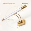 Wantu LED Adjustable American-Style Vanity Light: Waterproof Bathroom Mirror Makeup Fill Light with Swing Arm