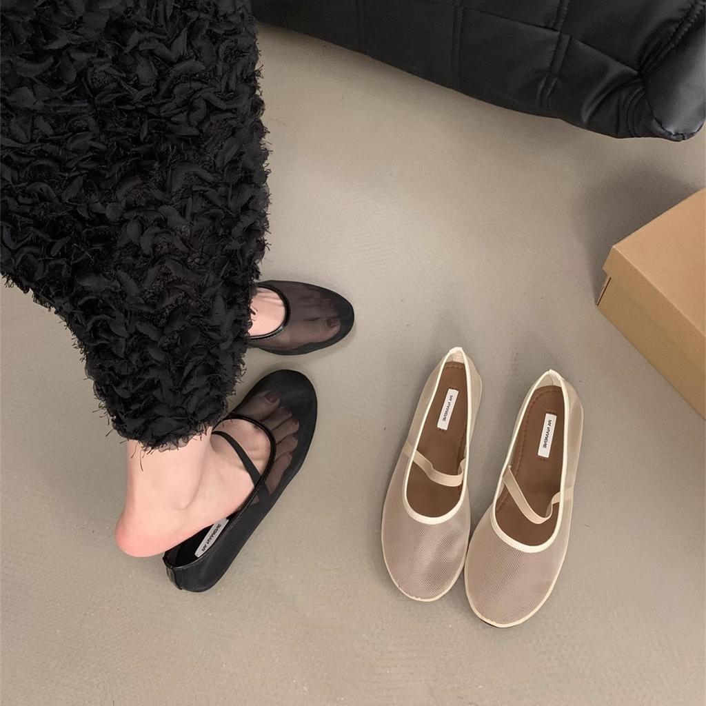 Internet Celebrity Explosion a Pedal Slippers Women 2025 Autumn and Winter New Velcro Casual Wear Mao Mao Slippers Women Wear