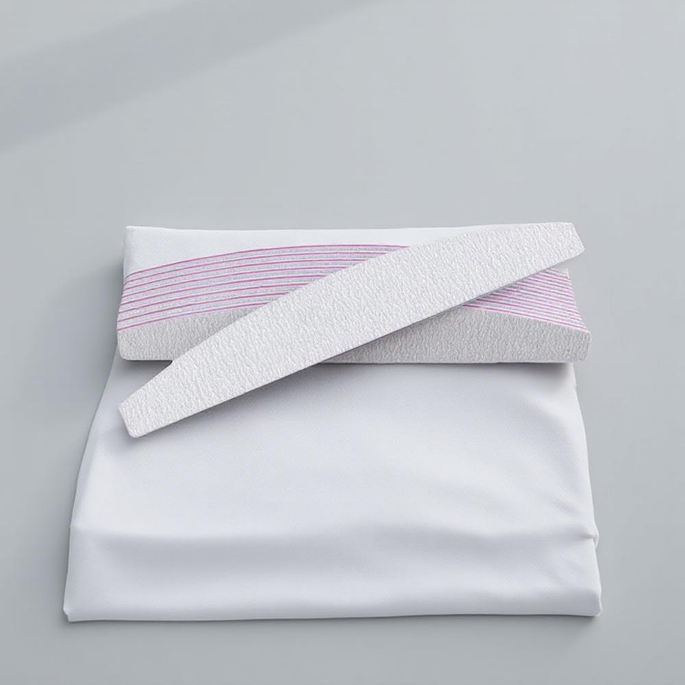 5PCS Manicure Tools Purple Core Gray Sanding File Half Moon Prong Straight Wide Nail Files