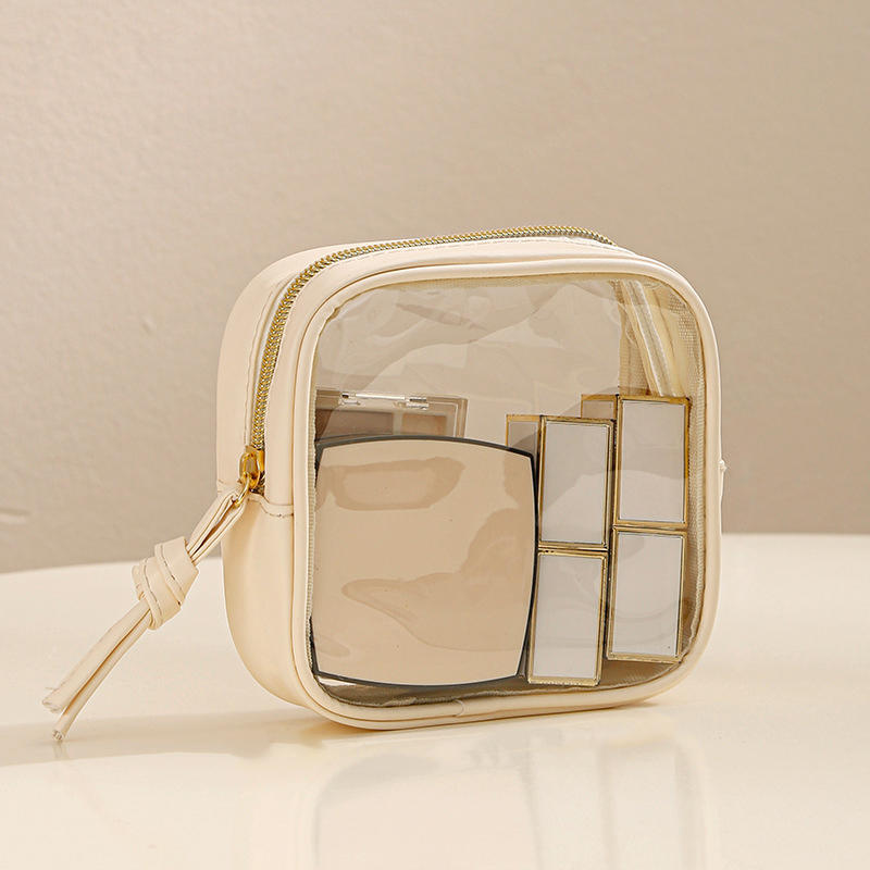 

Водонепроницаемая косметичка Портативная Портативная сумка для хранения косметики Большой вместимости ПВХ Прозрачная сумка для мытья Дорожная сумка для хранения