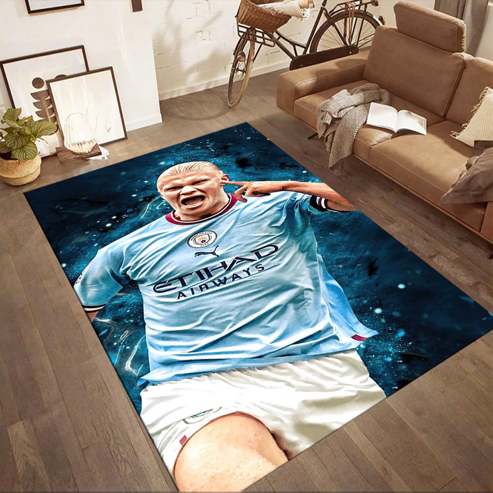 Blue Haaland Style Square rugs are a great choice for living rooms, bedrooms, home décor, and as gifts.